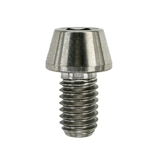 M5 x 10mm tapered head titanium bolt 